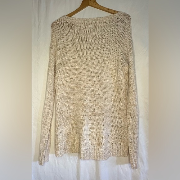 Carolyn Taylor Women’s Tan Long Sleeve Crew Neck Sweater size Medium - Picture 6 of 12